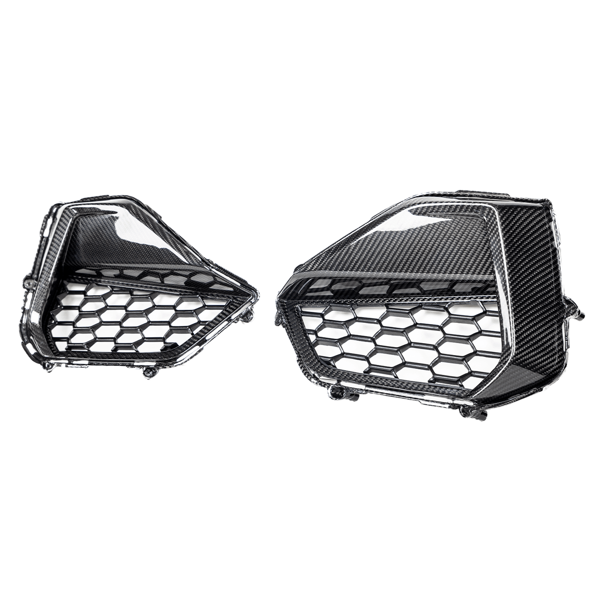 DX Carbon Carbon Fiber Lower Grille Bezels (2024-2026 Mustang GT)