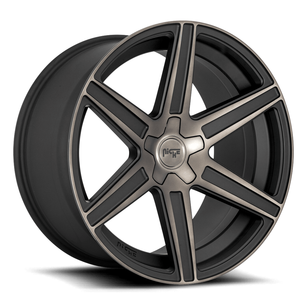 Niche M236 Carina Wheel, 20X10.5 in Matte Machined Double Dark Tint with 5X112 Bolt Pattern and 40 Offset - M236200543+40