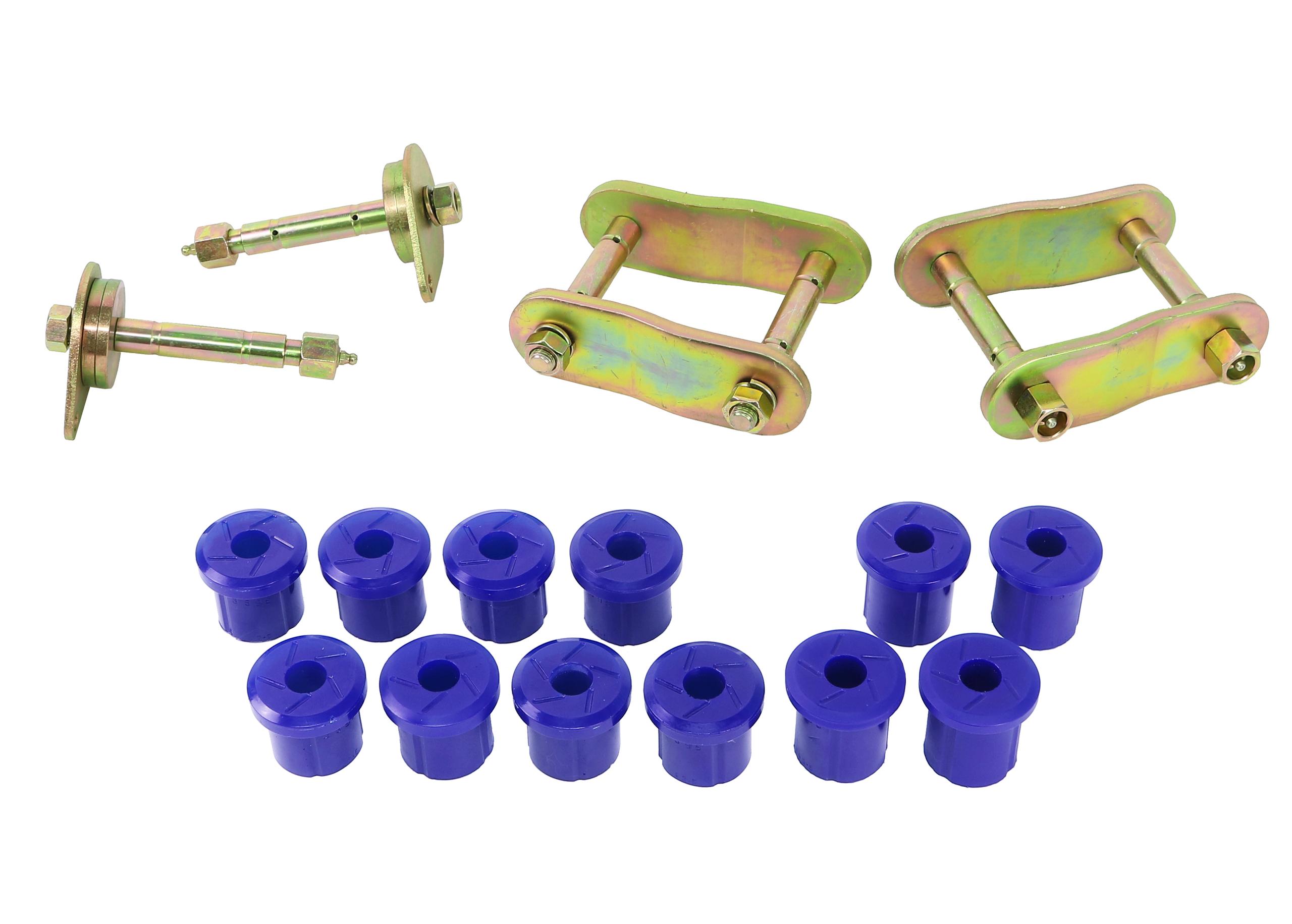 SuperPro Leaf Spring - Bushing and Greaseable Shackle/Pin Kit - KIT193SK