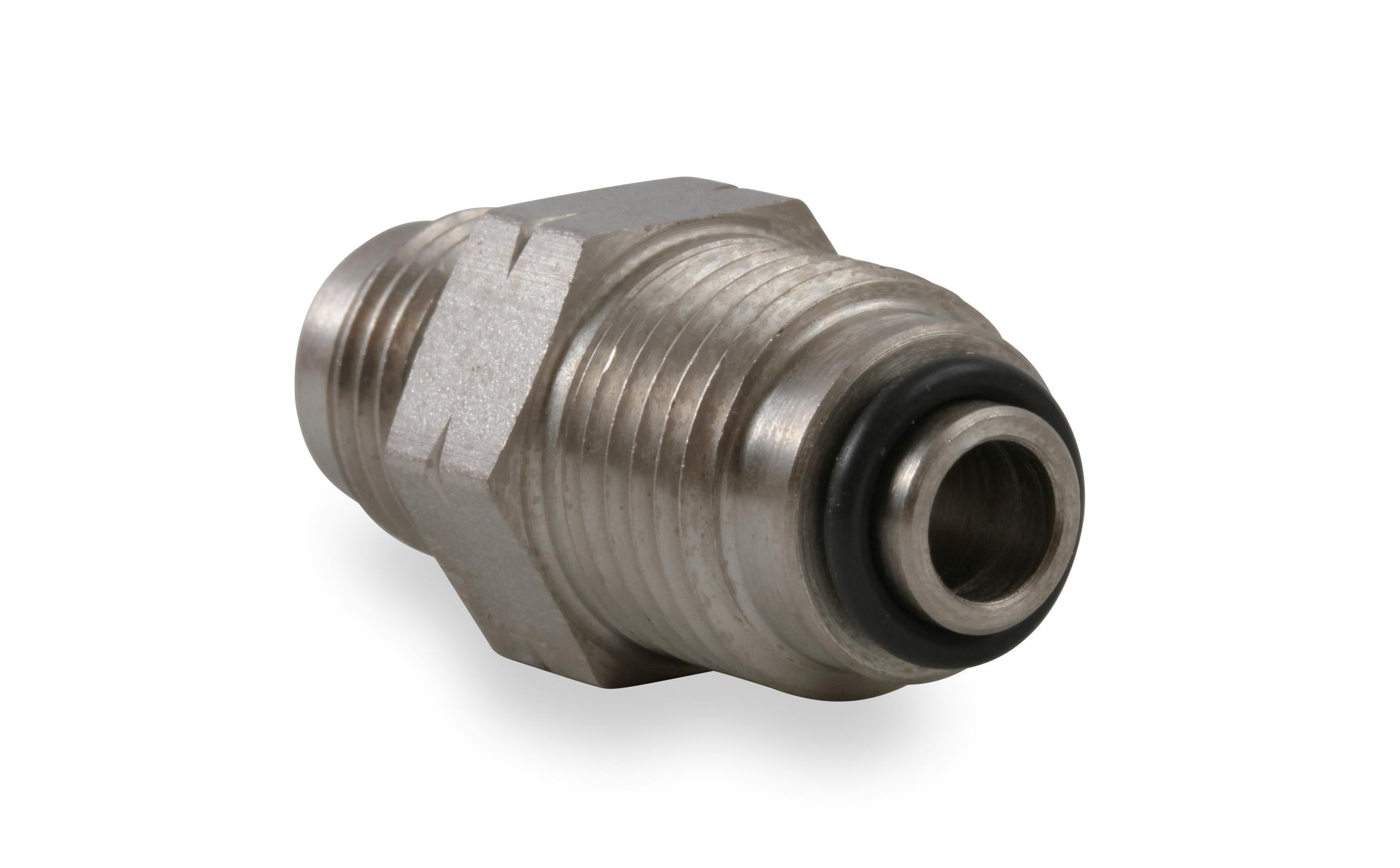 Earls Steel An To Metric Bump O-Ring Adapter - Size: -6An Male To 16mm X 1.50 Bump O-Ring Male - Nickel Plated - Bagged Packaging - Typical Application Power Steering/Fuel Injection O-Ring - - 961955ERL