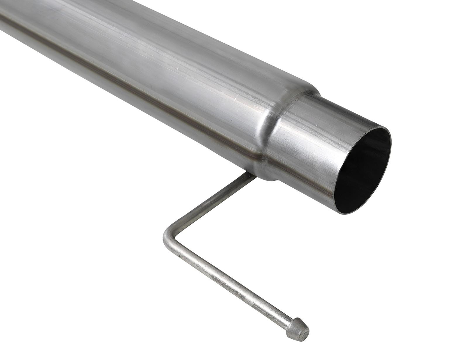 AFE Large Bore-HD 4 IN 409 Stainless Steel DPF-Back Exhaust System w/ Black Tip Ford F-150 2021 V6-3.0L (td) - 49-43143-B