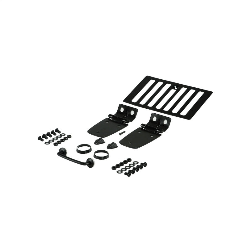 Rugged Ridge Hood Kit Black; 98-06 Jeep Wrangler Tj - 11201.02