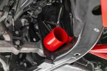BMR Fabrication Chassis Brace, Front Subframe, 4-Point - Black Hammertone (2024-2026 Mustang) - CB770H