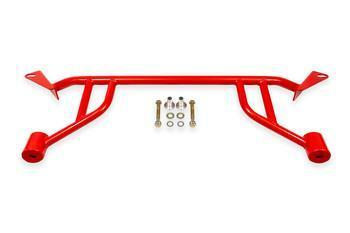 BMR Fabrication Chassis Brace, Front Subframe, 4-Point - Red (2024-2026 Mustang) - CB770R