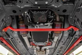 BMR Fabrication Chassis Brace, Front Subframe, 2-Point - Red (2024-2026 Mustang) - CB771R