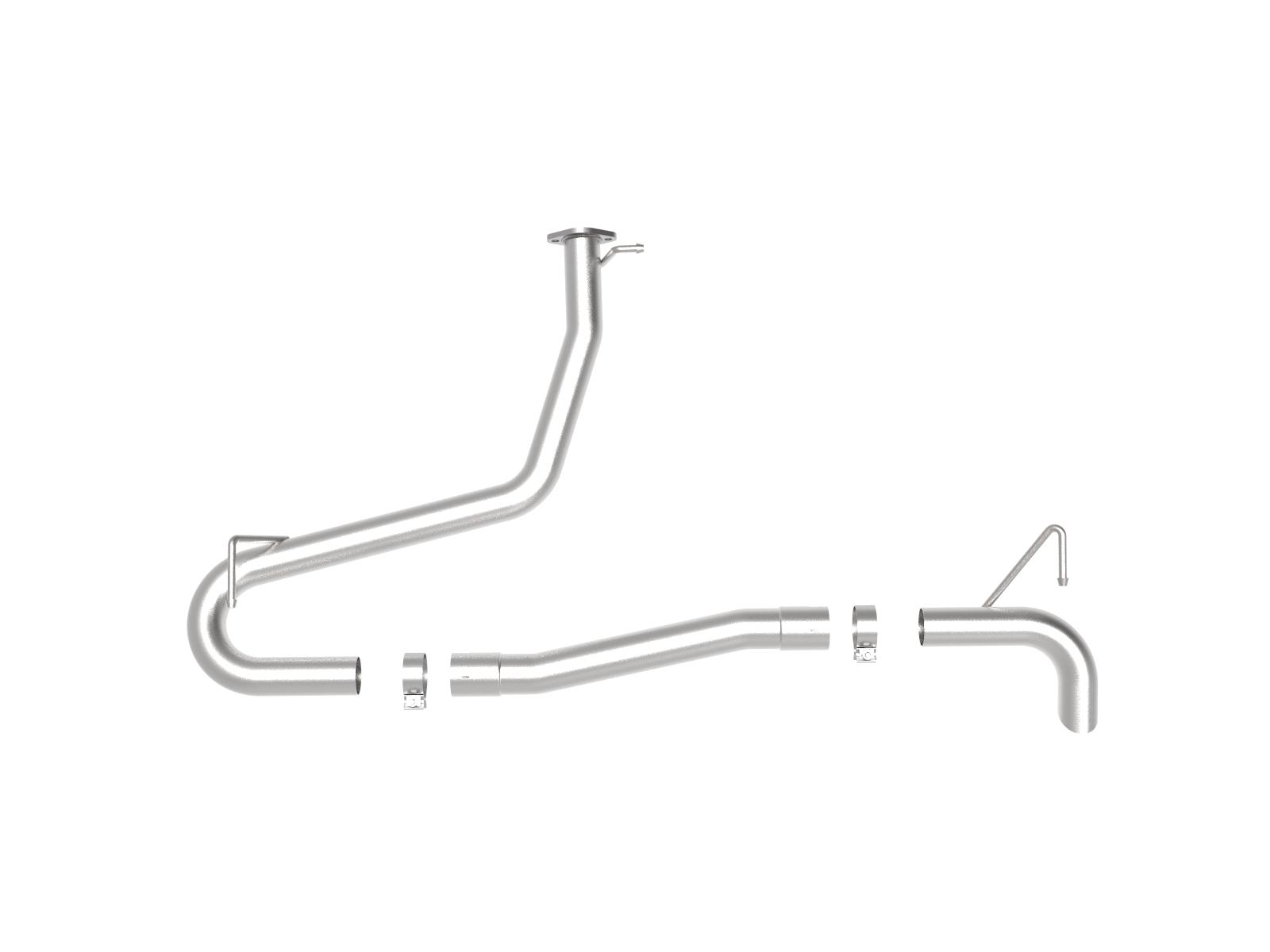 AFE Takeda 2-1/2in 304 Stainless Steel Axle-Back Exhaust System w/o Muffler (Hyundai Kona 18-21 L4-1.6L (t) This item will only fit models equipped with all-wheel drive) - 49-37017NM