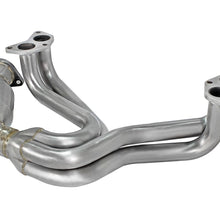 AFE Twisted Steel Long Tube Header 304 Stainless Steel w/ Cat (Toyota 86/FT86/GT86 12-19 / Scion FR-S 13-16 / Subaru BRZ 13-19 H4-2.0L) - 48-36005-1HC