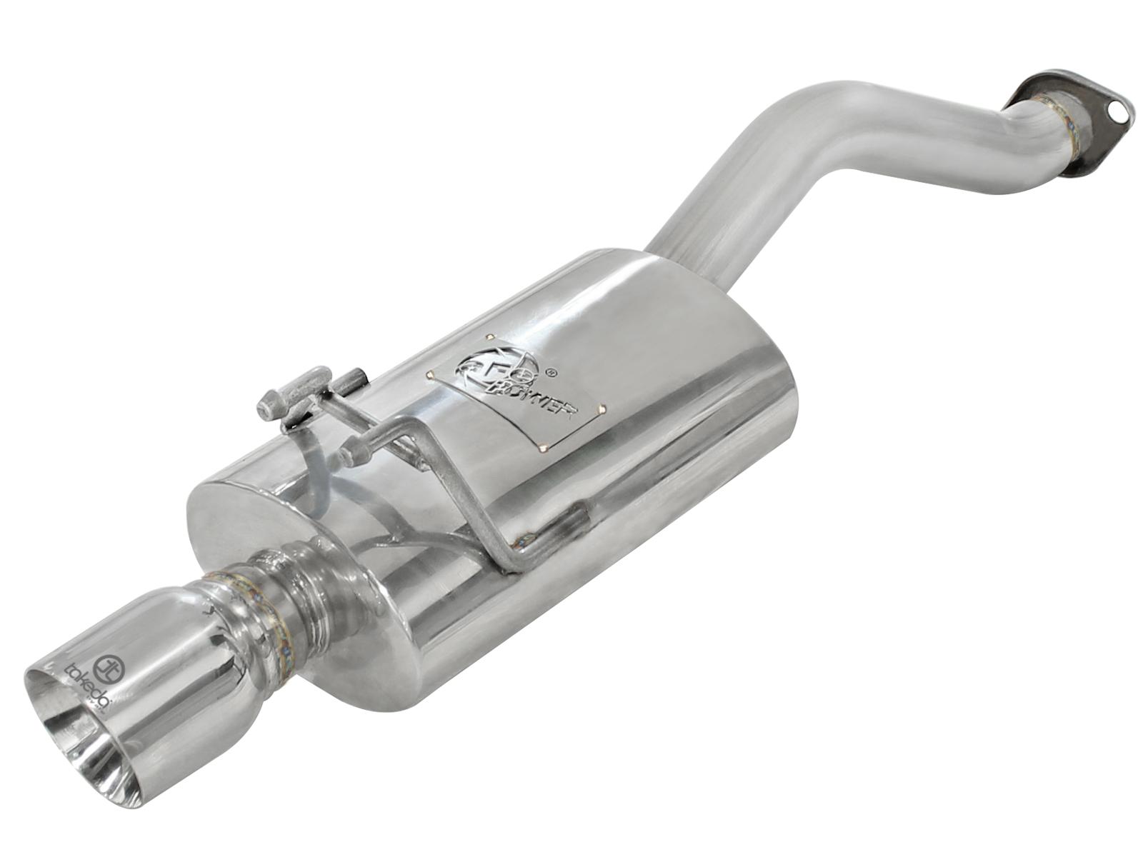 AFE Takeda 2-1/2in 304 Stainless Steel Axle-Back Exhaust System (2006-2011 Civic) - 49-36610