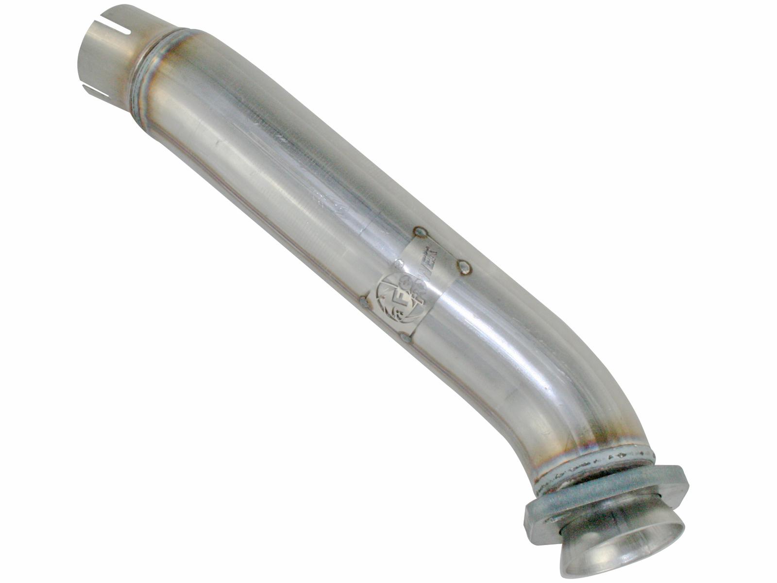 AFE Twisted Steel 2-1/2 IN Aluminized Steel Loop-Delete Downpipe - 48-06209