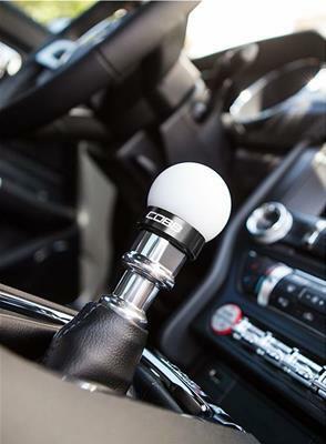 Cobb Ford Mustang Shift Knob - White Knob w/ Stealth Black - 2M1350-W-BK