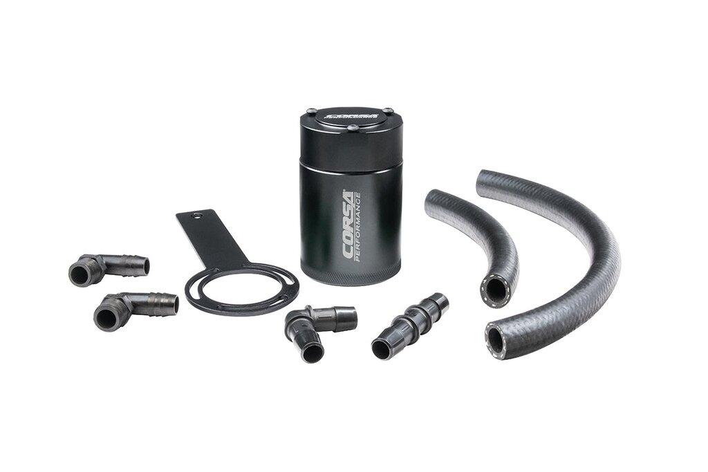 Corsa Performance Aluminum Oil Catch Can with Mounting Bracket (2019+ RAM 5.7L) - CC0004