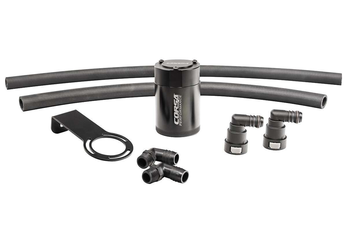 Corsa Aluminum Oil Catch Can w/ Bracket  (2021-2022 Ram 1500 TRX 6.2L) - CC0008