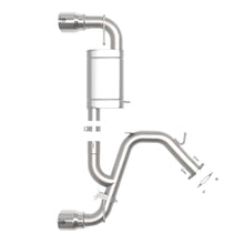 aFe Takeda 3" 304 Stainless Steel Axle-Back Exhaust System - Polished Tip (2021-2022 Hyundai Veloster N L4-2.0L (t)) - 49-37029-P