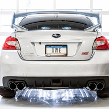 AWE Tuning Subaru STI VA / WRX GV / STI GV Sedan Touring Edition Exhaust - Chrome Silver Tip (102mm) - 3015-42104