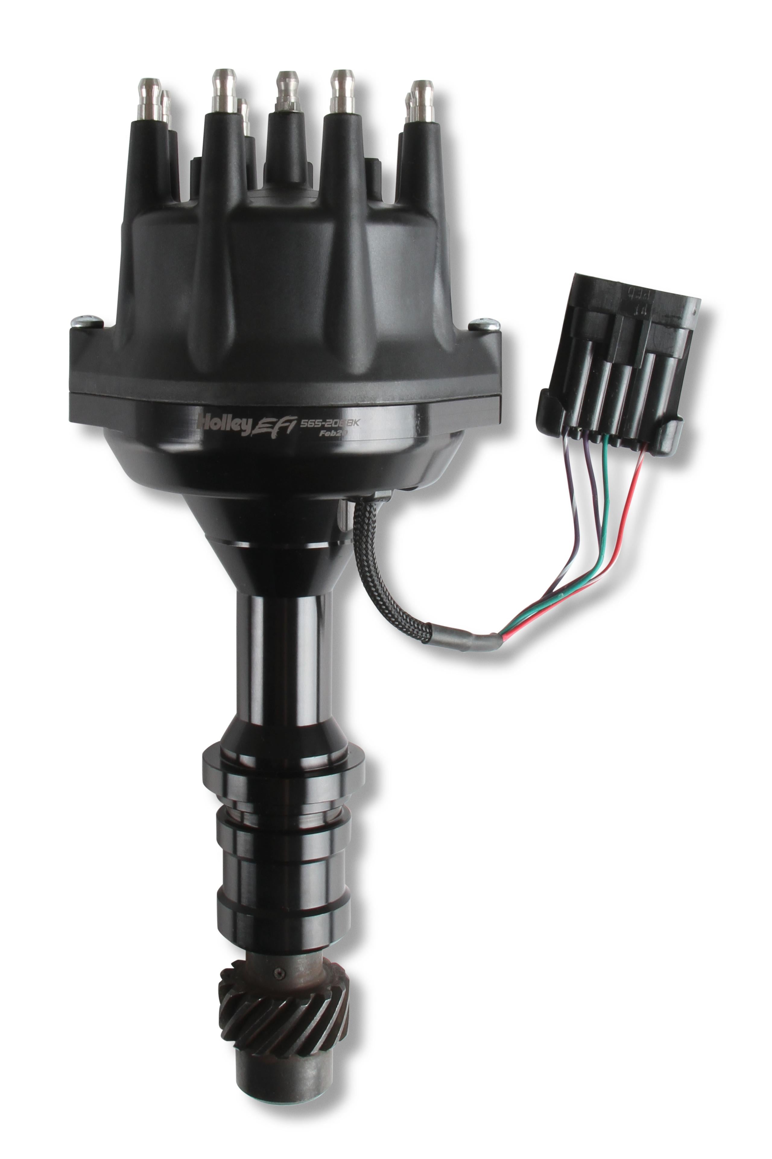 Holley Dual Sync Oldsmobile Distributor, Black.  - 565-206BK