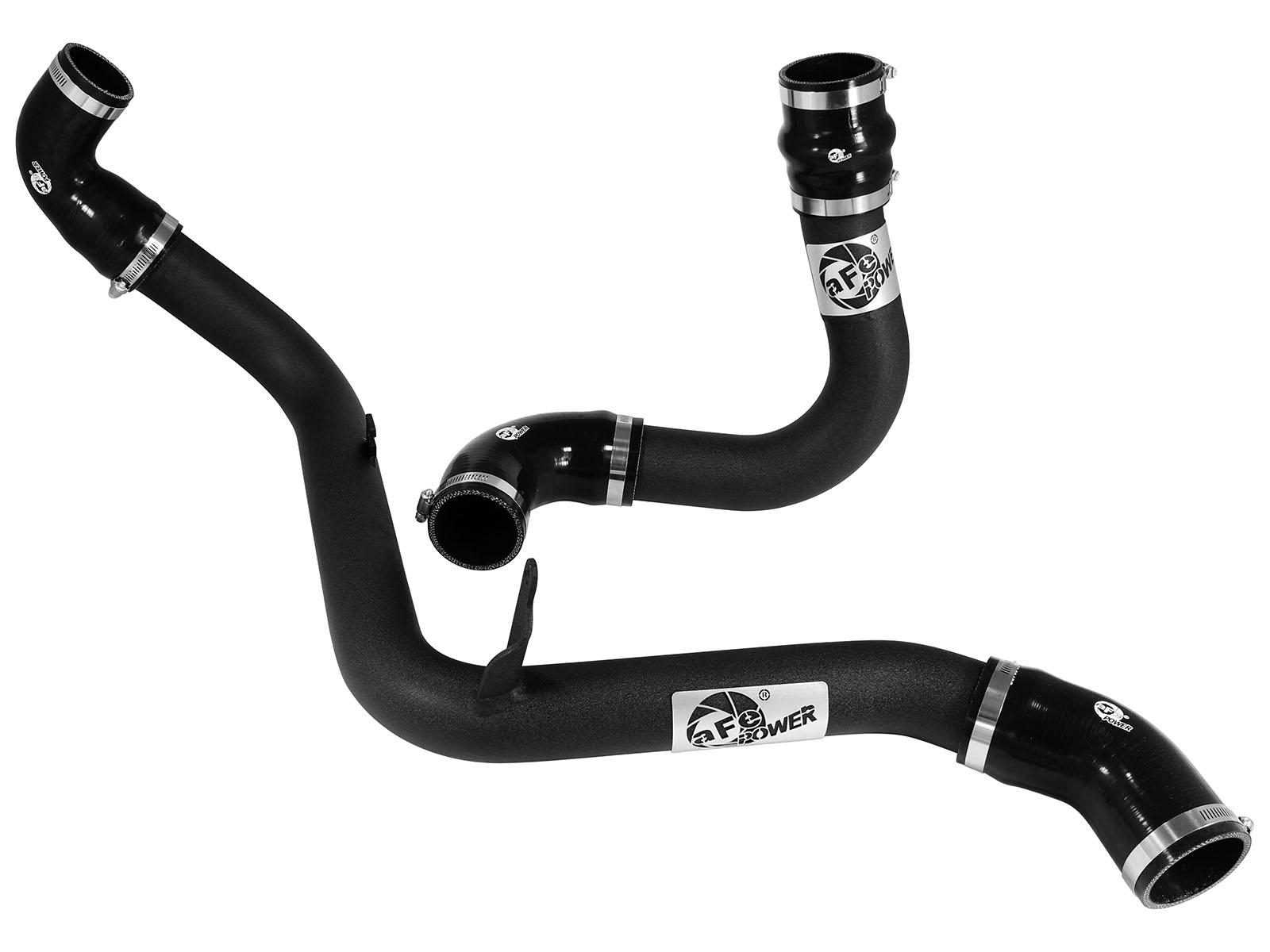 AFE BladeRunner 2-1/2 IN Aluminum Hot and Cold Charge Pipe Kit Black (2013-2018 Focus) - 46-20184-B