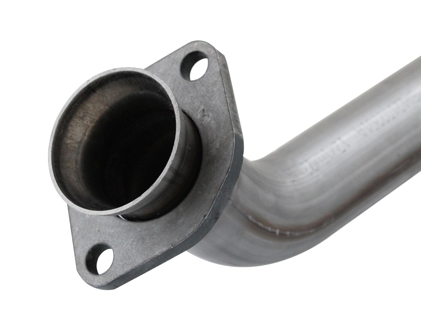 AFE Twisted Steel 2 IN to 2-1/2 IN 409 Stainless Steel Y-Pipe (2012-2018 Wrangler JK, Wrangler) - 48-46208