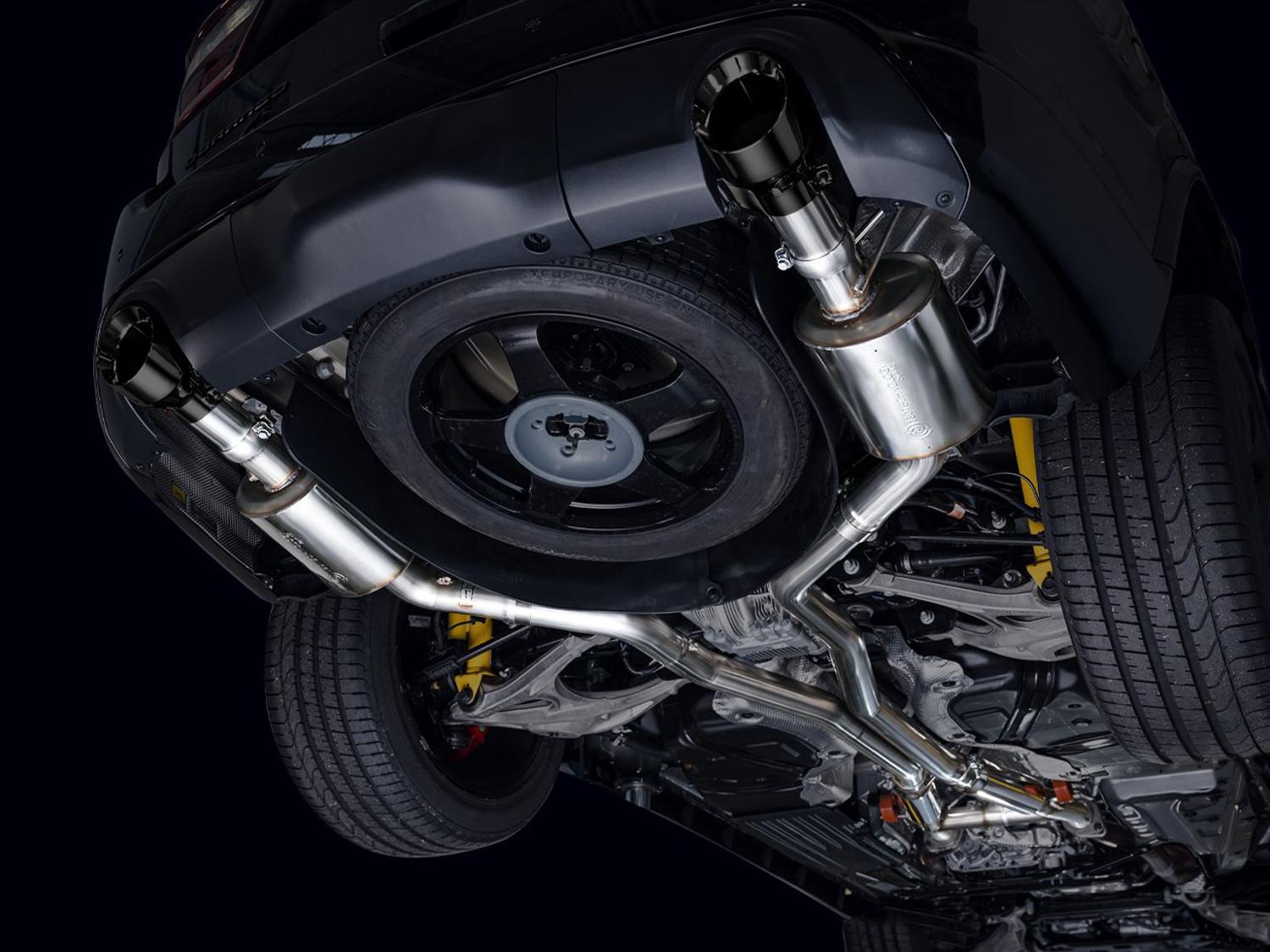 AWE Touring Edition Exhaust - Diamond Black Tips (2018-2023 Dodge Durango 6.4L / 6.2L SC) - 3015-33952