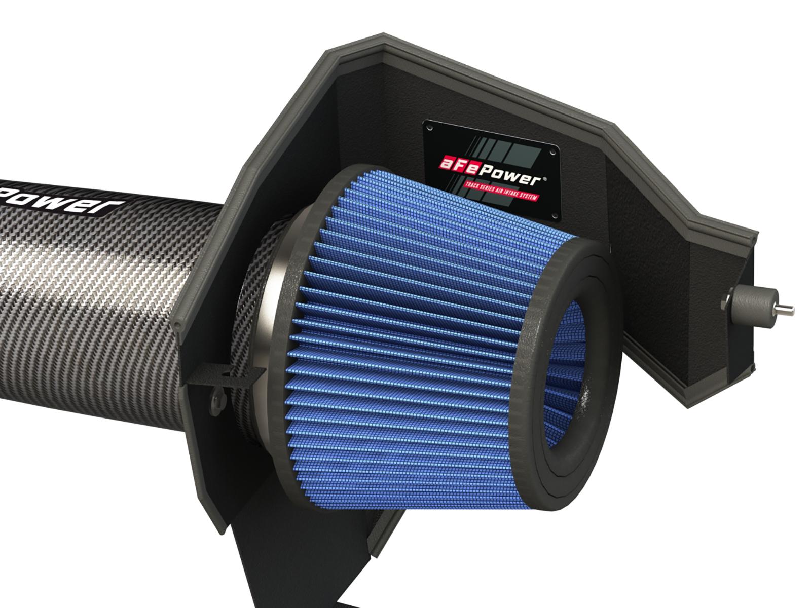 AFE Track Series Stage-2 Carbon Fiber Intake System w/ Pro 5R Media (2011-2021 300, Challenger, Charger) - 54-12162-C