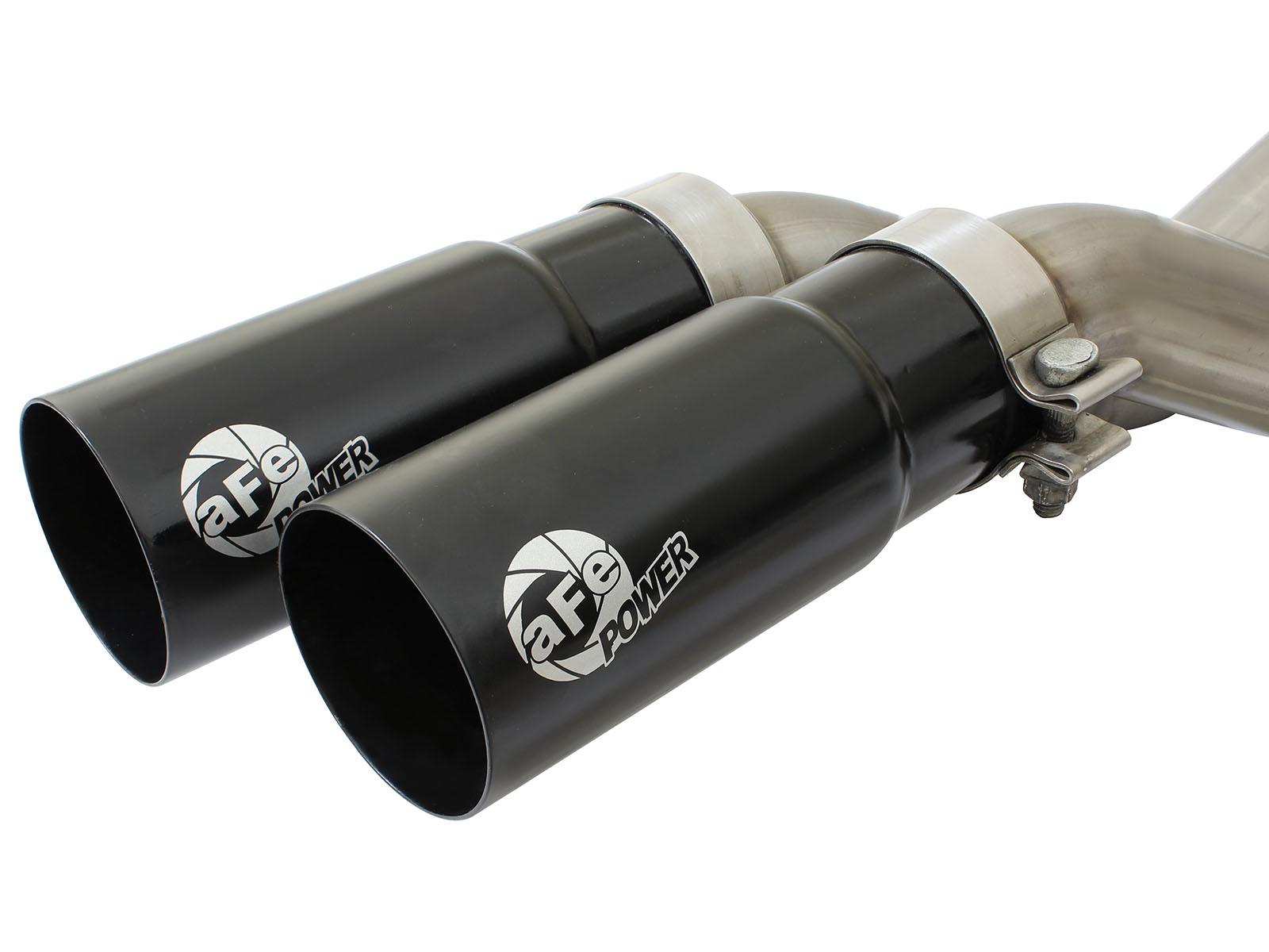 AFE Rebel Series 3 IN to 2-1/2 IN 409 Stainless Steel Cat-Back Exhaust w/Black Tip (2010-2014 F-150, F-150, F-150) - 49-43071-B
