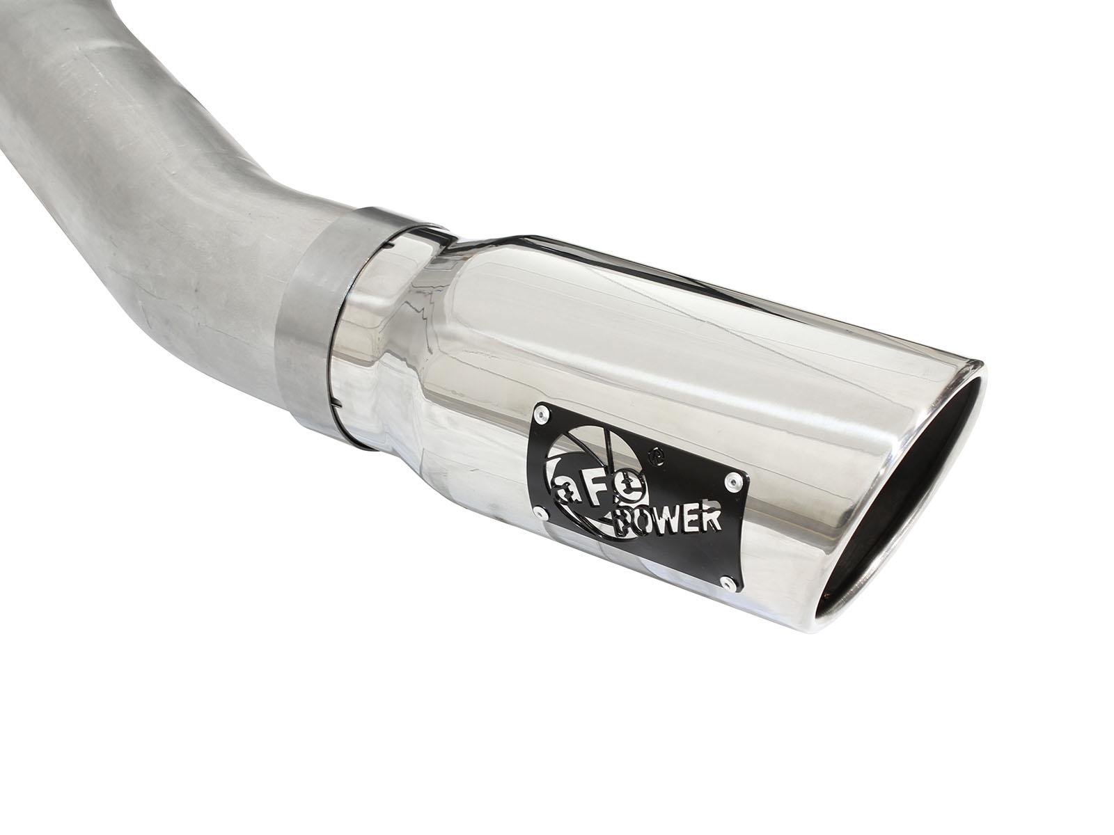 AFE MACH Force-Xp 4 IN 409 Stainless Steel Cat-Back Exhaust System w/Polished Tip (2015-2020 F-150, F-150) - 49-43069-P