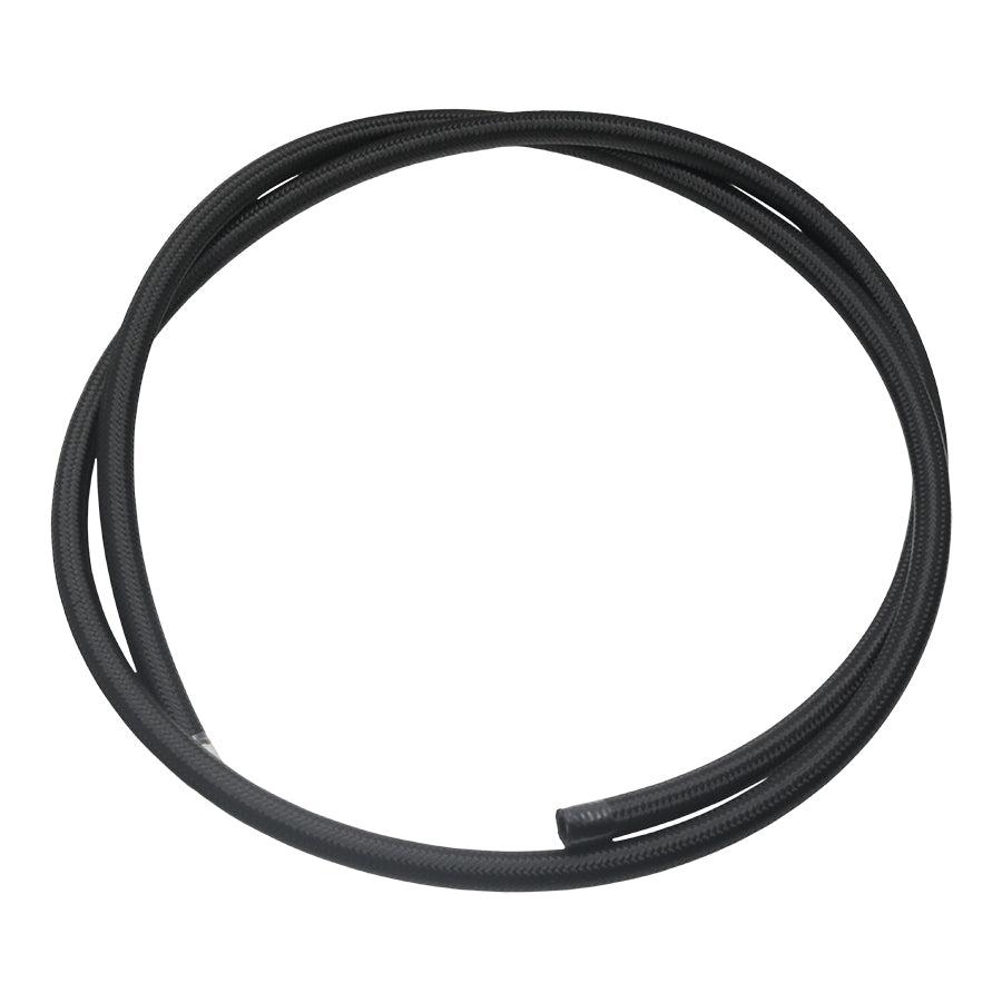 DeatschWerks 10AN Black Nylon Braided PTFE Hose, 6 Feet - 6-02-0866-6