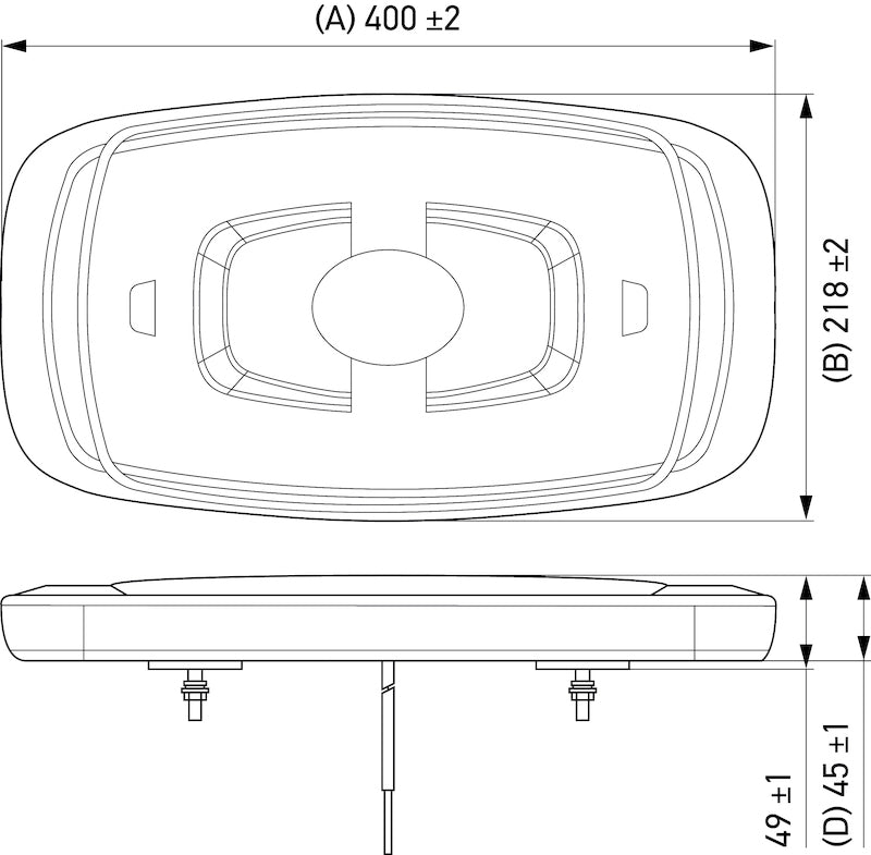 Hella L/Bar Mini 16In Led (Mv Mag Amber Lens)