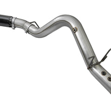 AFE Large Bore-HD 4 IN 409 Stainless Steel DPF-Back Exhaust System w/Black Tip (2017-2019 Silverado 2500 HD, Silverado 3500 HD, Sierra 2500 HD, Sierra 3500 HD) - 49-44085-B