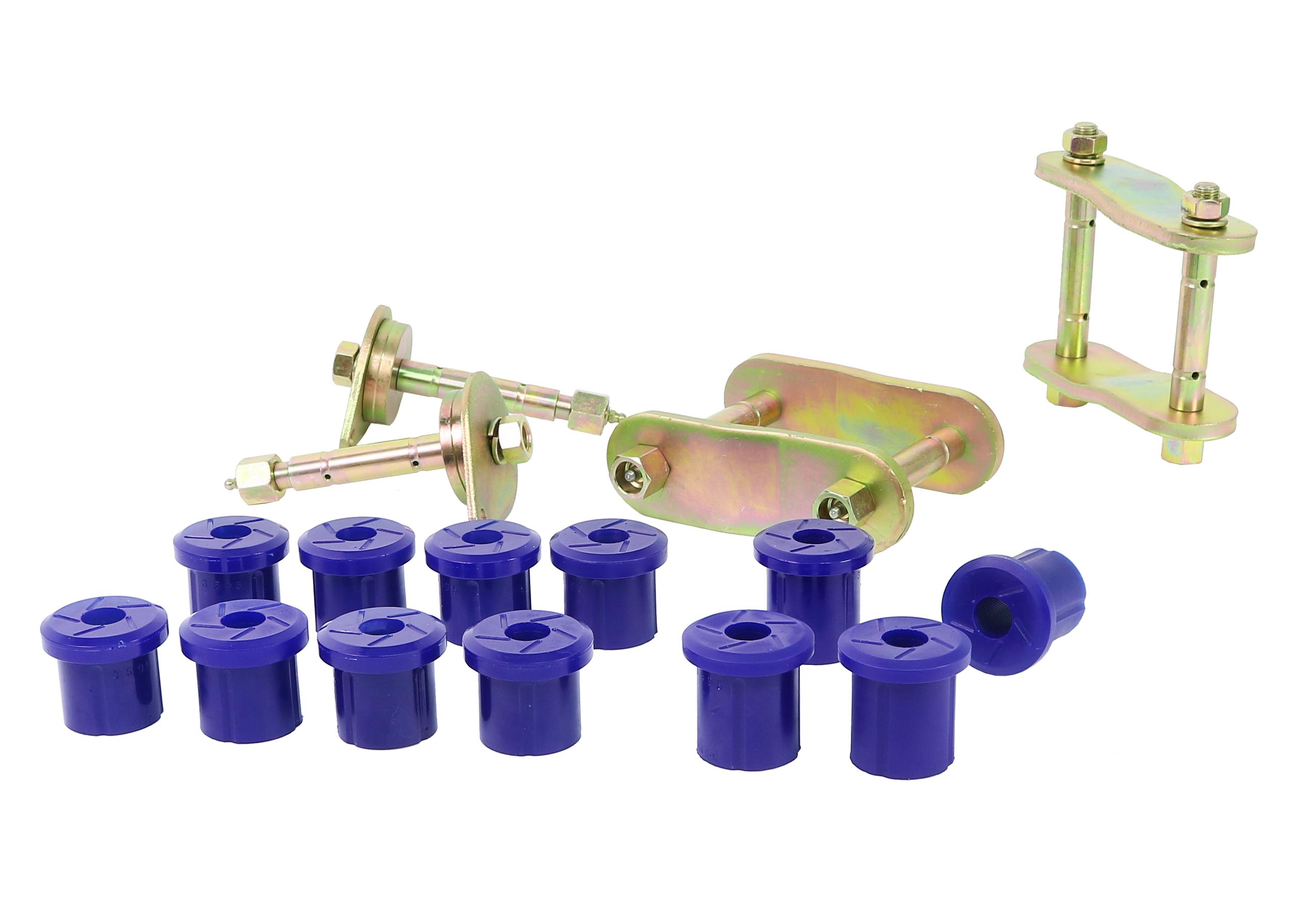 SuperPro Leaf Spring - Bushing and Greaseable Shackle/Pin Kit - KIT193SK