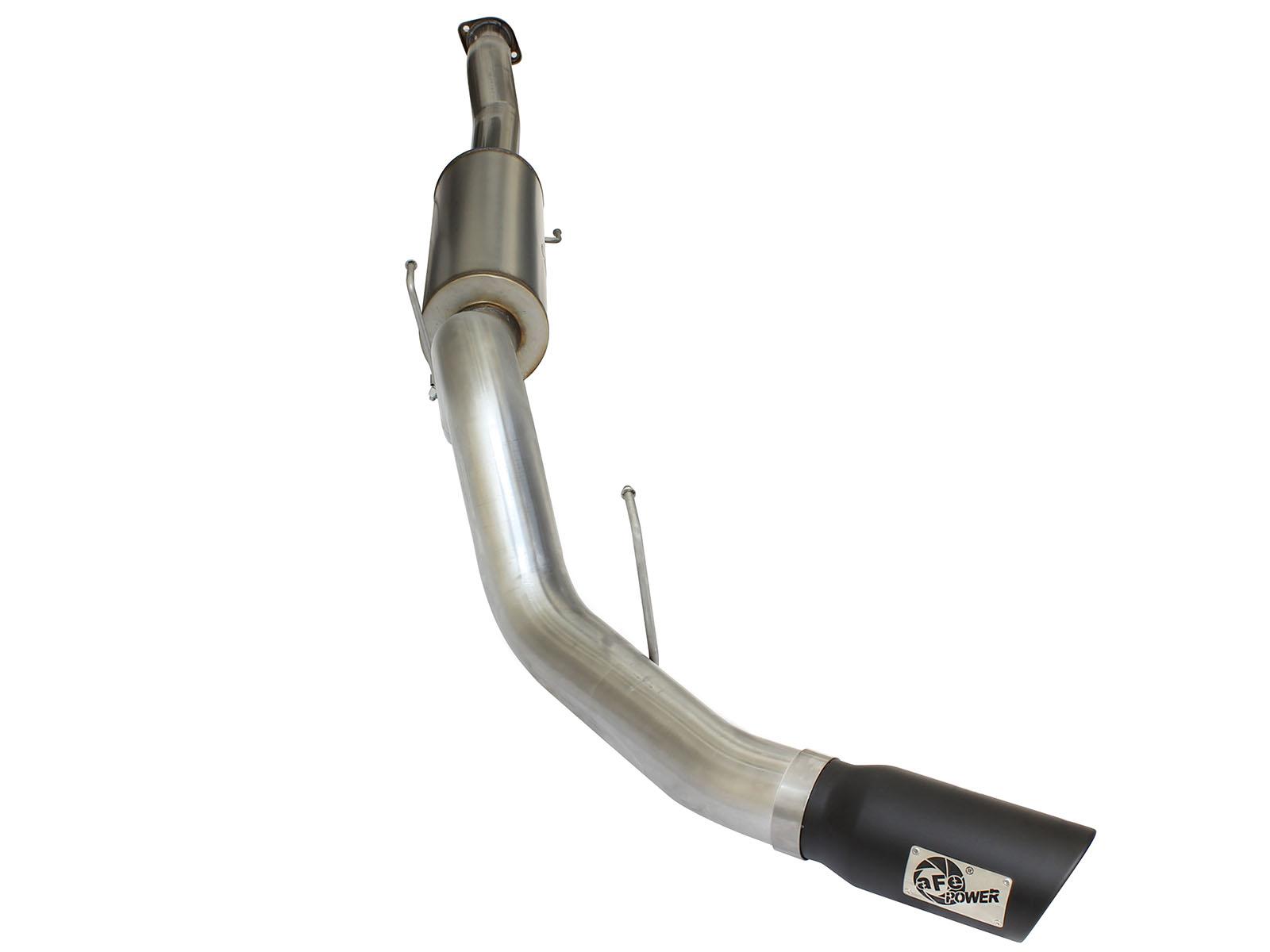 AFE MACH Force-Xp 4 IN Stainless Steel Cat-Back Exhaust System w/Black Tip (2015-2020 F-150, F-150) - 49-43069-B