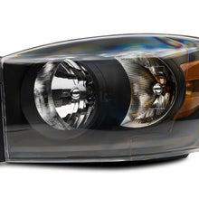 Raxiom 06-08 Dodge RAM 1500 Axial Series Euro Headlights- Black Housing- Clear Lens
