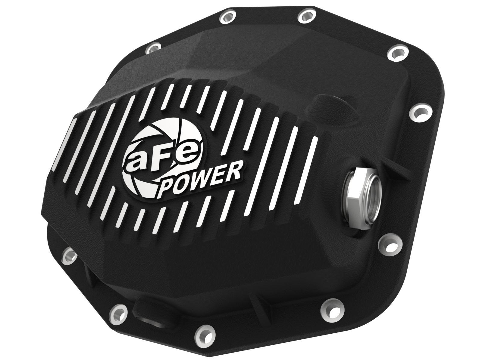 aFe Pro Series Rear Differential Cover Black w/ Machined Fins (2021-2022 Ram 1500 TRX (sc) (Dana M250)) - 46-71280B