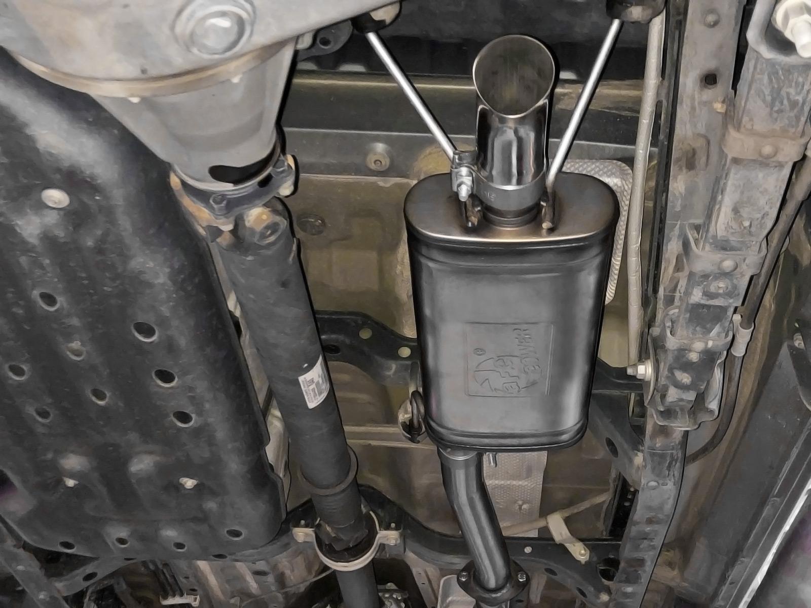 AFE ROCK BASHER 2-1/2 IN 409 Stainless Steel Cat-Back Exhaust System (Toyota Tacoma 16-20 L4-2.7L / V6-3.5L) - 49-46046