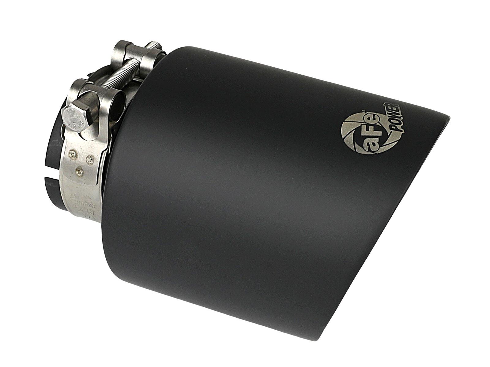 AFE MACH Force-Xp 304 Stainless Steel Clamp-on Exhaust Tip Black Velvet - 49T25454-B072