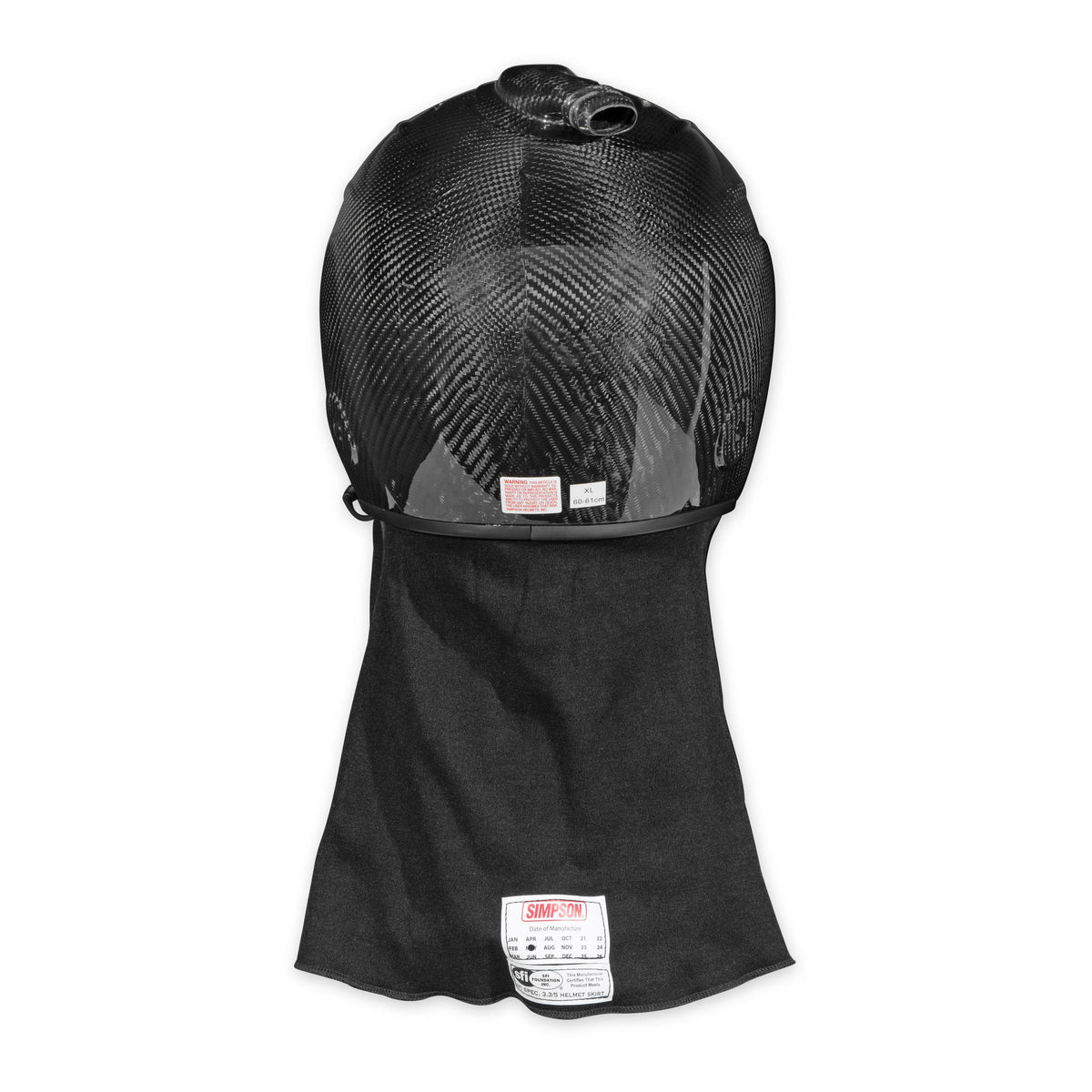 Simpson Racing racing SFI5 CARBONX HLMT SKRT REMOVABLE - 97068
