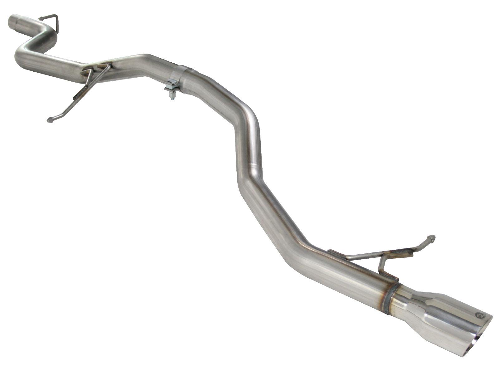 AFE Large Bore-HD 2-1/2 IN 409 Stainless Steel Cat-Back Exhaust System (2012-2014 Passat) - 49-46404