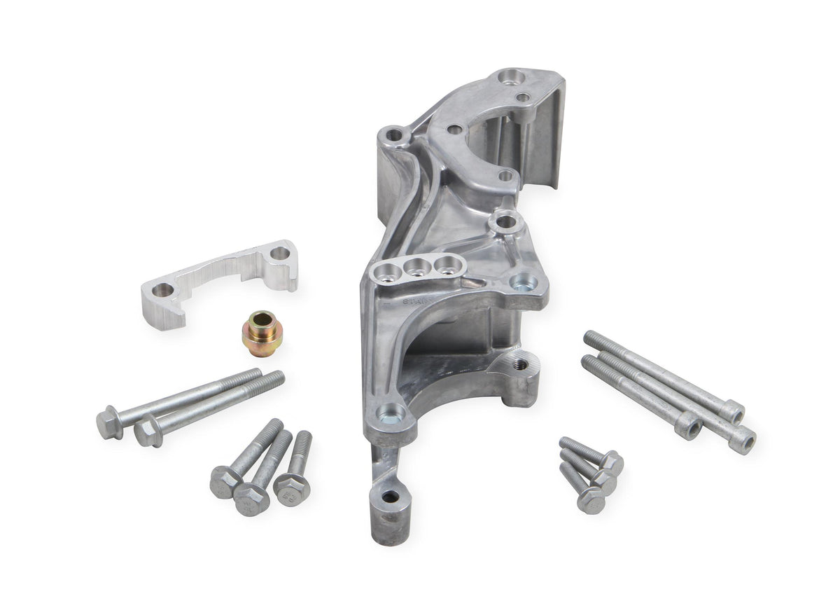 Holley Low LS Accessory Drive Bracket - Driver's Side P/S &amp; Alt Bracket.  - 20-155