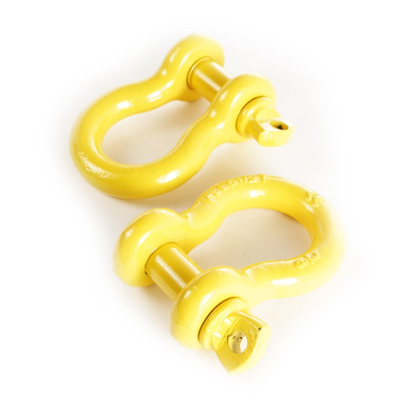 Rugged Ridge D-Ring Shackle Kit 7/8 Inch Yellow Pair - 11235.14