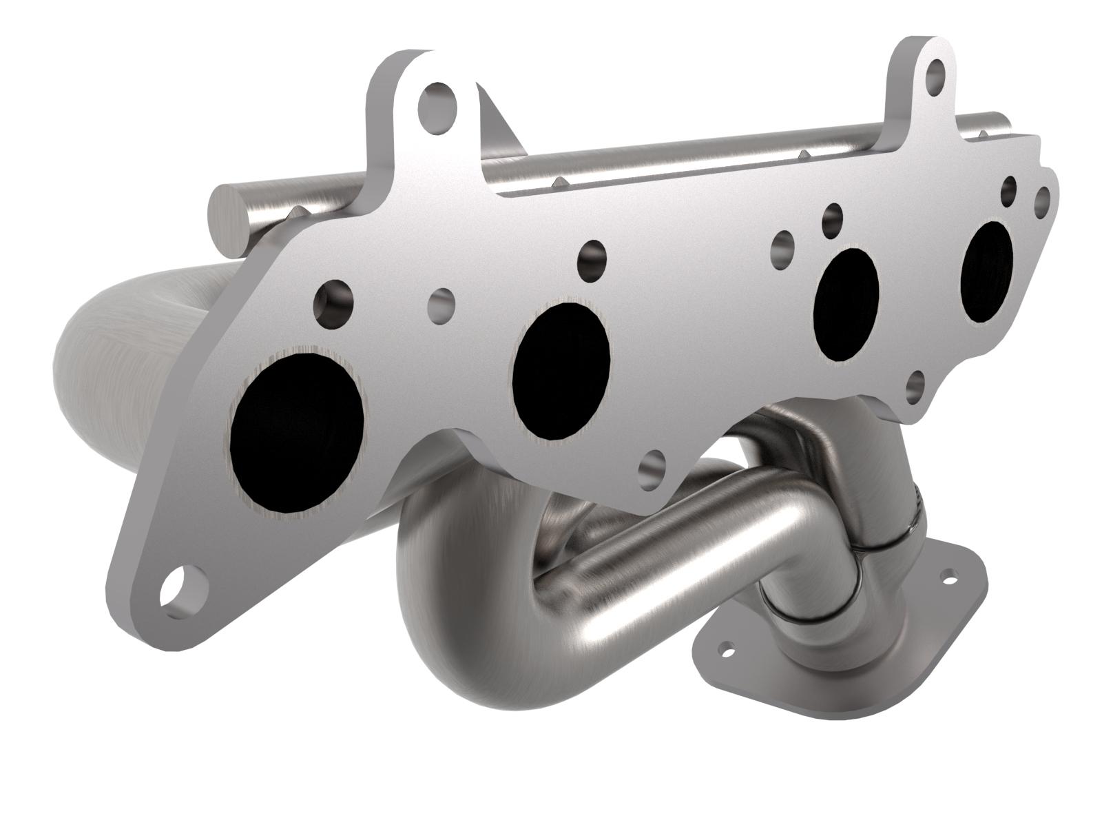 AFE Twisted Steel Long Tube Header 304 Stainless Steel (Toyota Tacoma 05-22 L4-2.7L) - 48-36018