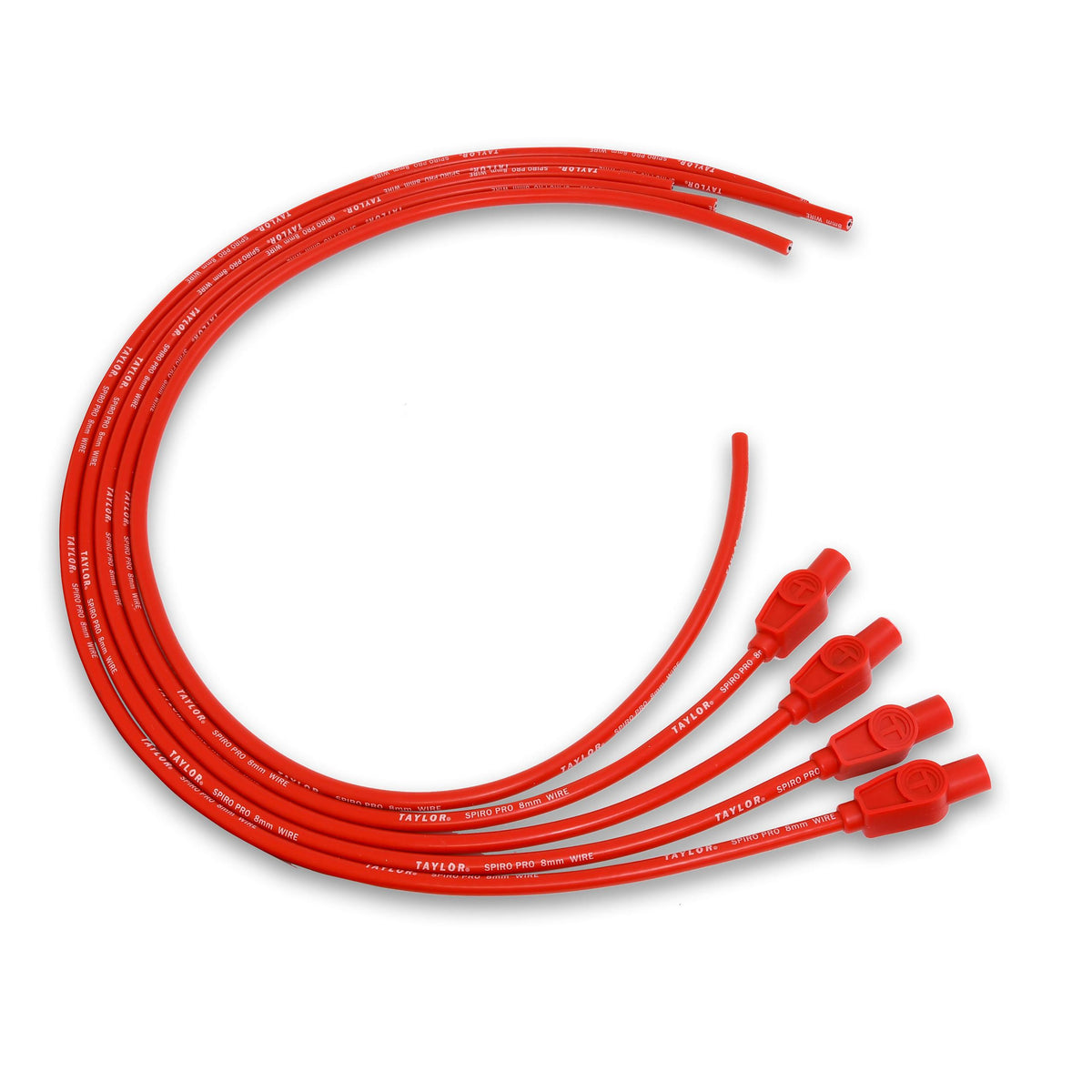 TAYLOR CABLE 8mm Spiro-Pro univ 4 cyl 180 red - 73235