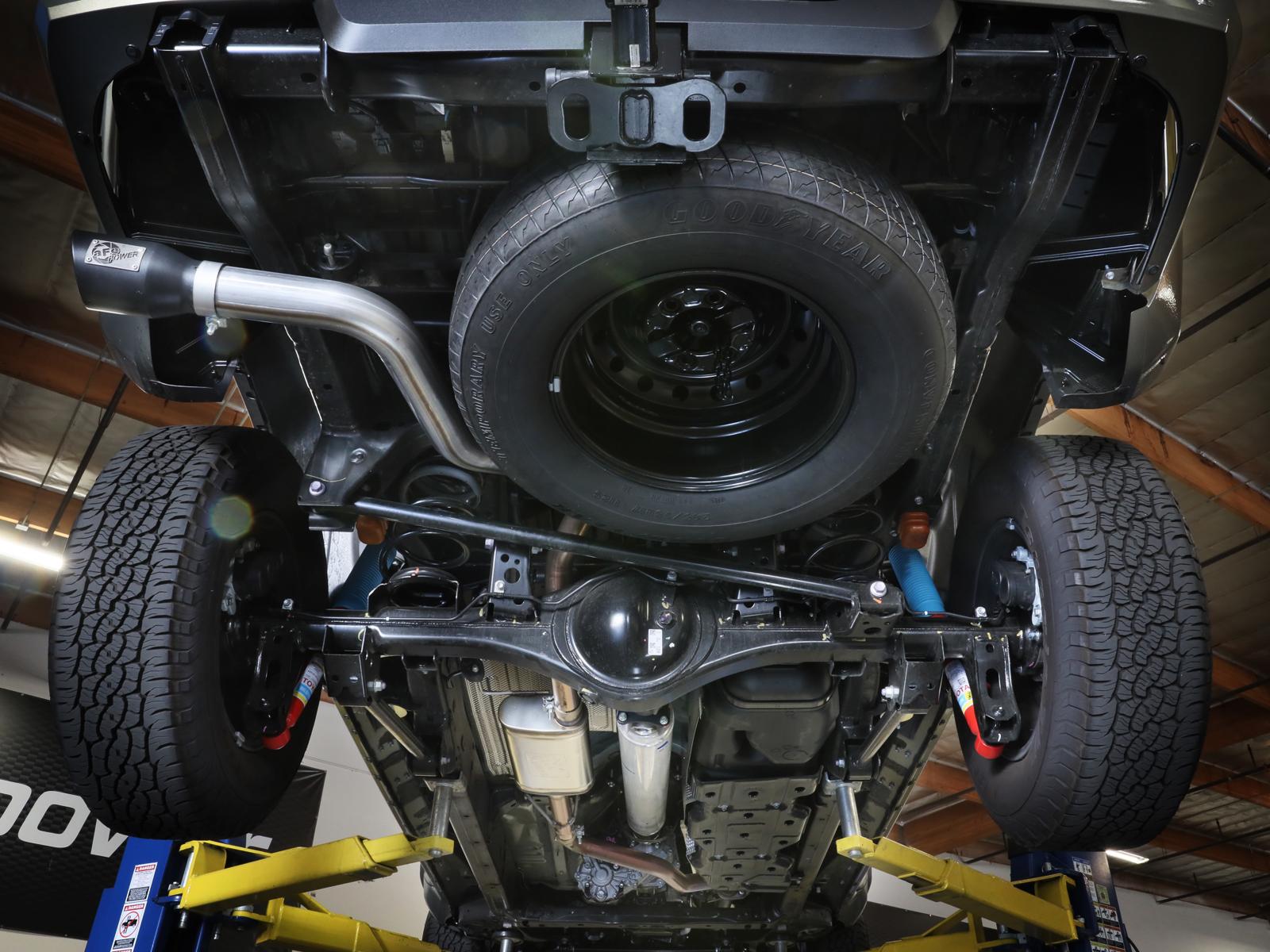 AFE Apollo GT Series 2-1/2 IN to 3 IN 409 SS Cat-Back Exhaust System w/ Black Tip (2024 Tacoma) - 49-46071-B