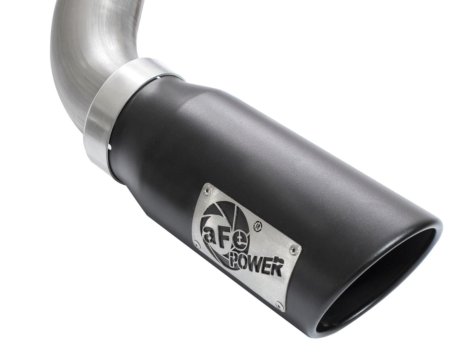 AFE MACH Force-Xp 3 IN 409 Stainless Steel Cat-Back Exhaust System w/Black Tip - 49-44072-B