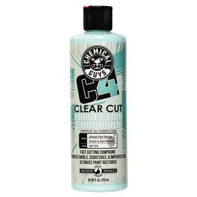 Chemical Guys C4 Clear Cut Correction Compound (16 Fl. Oz.) - Case of 6 - GAP11616
