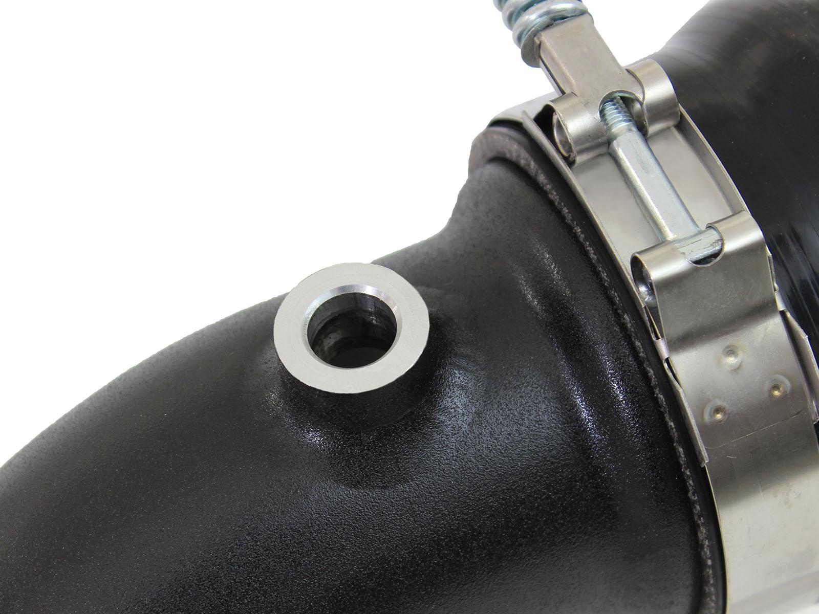 AFE BladeRunner 3 IN Aluminum Cold Charge Pipe Black (2011-2016 F-250 Super Duty, F-350 Super Duty) - 46-20149-B