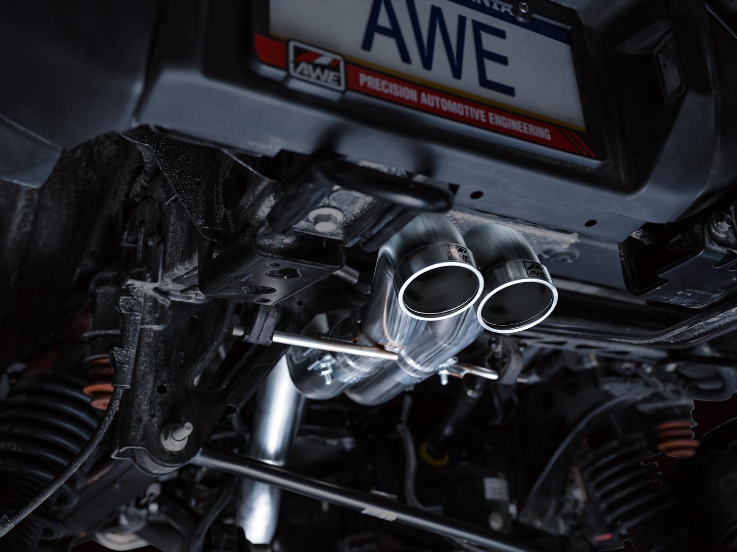 AWE 3" SwitchPath Catback Exhaust System - Dual BashGuards (2022-2025 Ford Bronco Raptor 3.0L) - 3025-31327