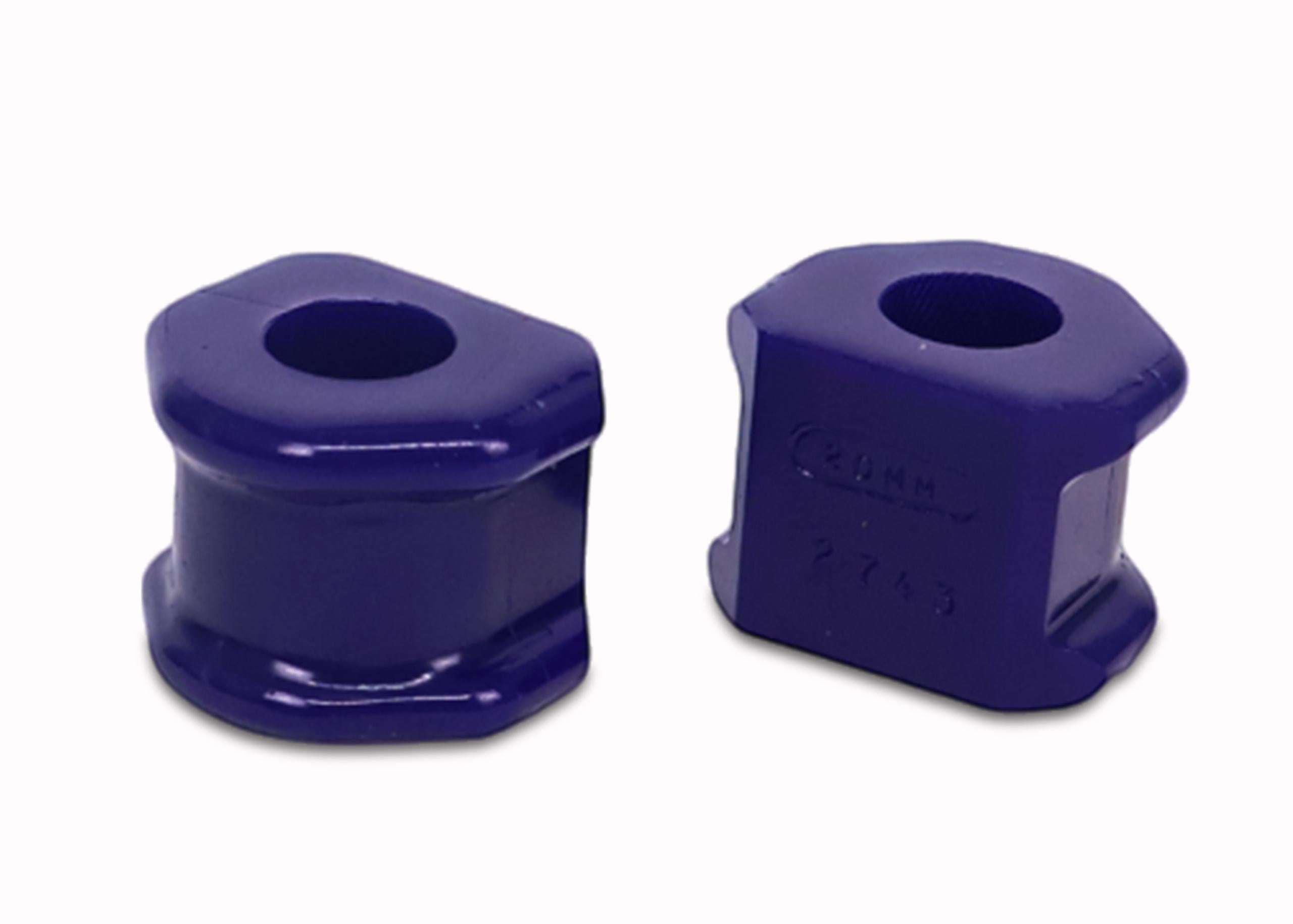 SuperPro Sway Bar mount bushes are an important part of the whole sway bar system. Worn or rubber bushes in these locations lead to movement in the sway bar in unwanted directions that effect the effectiveness of the sway bar. An upgrade to bushings can r
