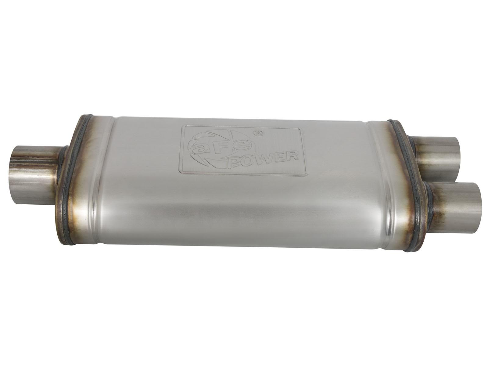 AFE 49-43128-B Rebel Series 3 IN to 2-1/2 IN Stainless Steel Cat-Back Exhaust System w/ Black Tip (2021-2025 Ford F-150 V6-2.7 TT / 3.5L TT / V8-5.0L)