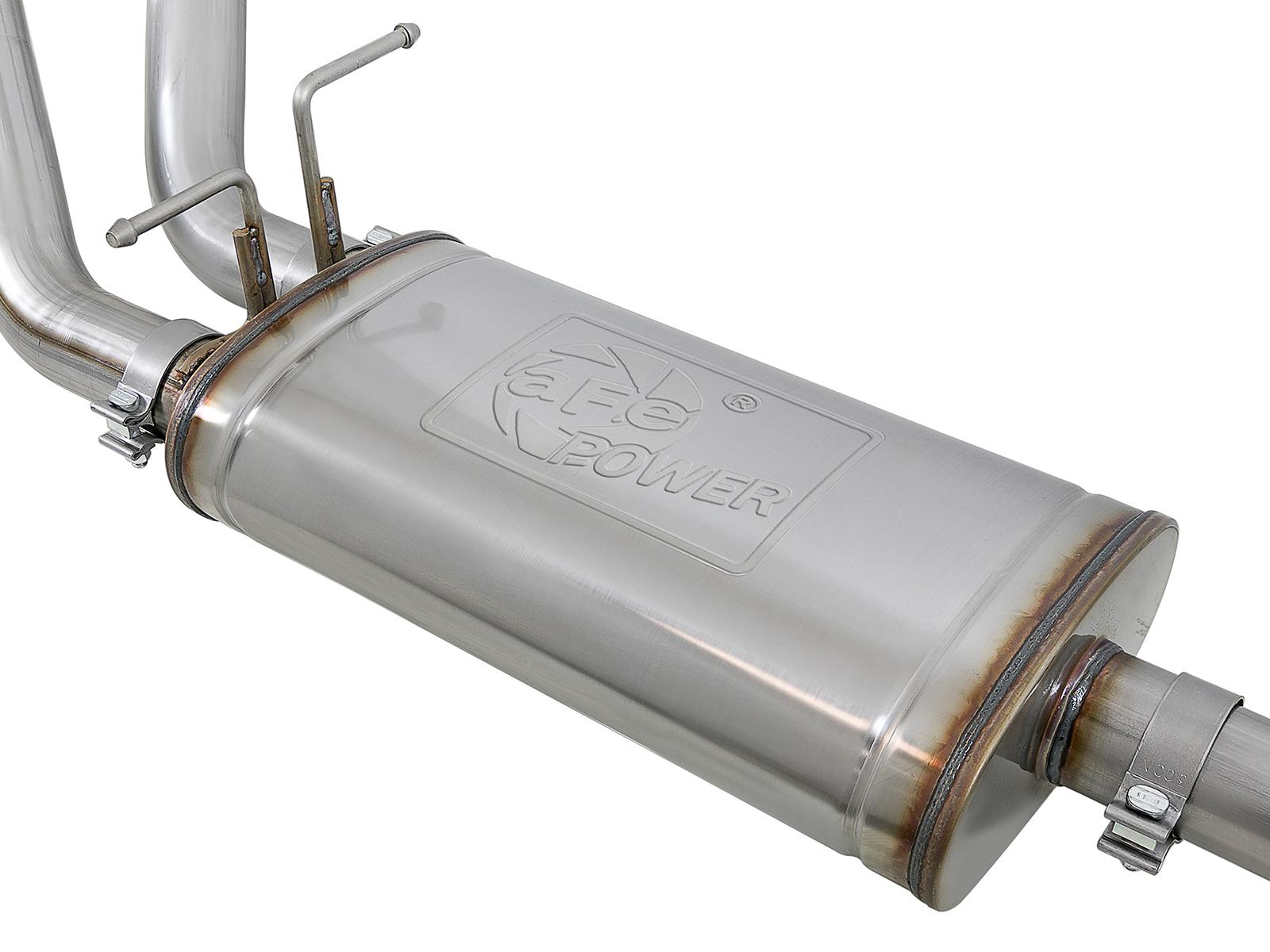 AFE MACH Force-Xp 3 IN Stainless Steel Cat-Back Exhaust System w/ Dual Polish Tips (2019-2021 1500, 1500) - 49-42059-P