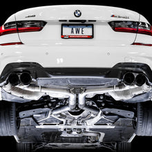 AWE Track Edition Exhaust for G20 M340i - Diamond Black Tips (2019+ 3 Series) - 3020-43085