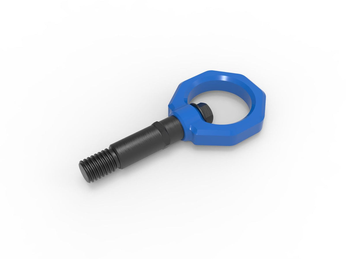 aFe CONTROL Rear Tow Hook Blue (2020-2021 GR Supra, GR Supra, GR Supra) - 450-721002-L